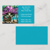 Carte De Visite Whimsical Chihuahua Dog agent de voyage (Devant / Derrière)