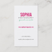 Carte De Visite Whimsical Cute Inséparables Floral Boutique Identi (Dos)