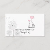 Carte de visite Whimsical de garde d'enfants (Devant)