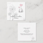 Carte de visite Whimsical de garde d'enfants (Devant / Derrière)