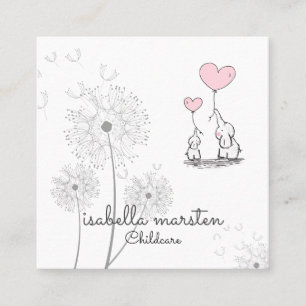 Carte de visite Whimsical de garde d'enfants