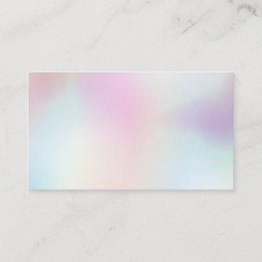 Carte de visite Whimsical de Merci bleu rose (Dos)