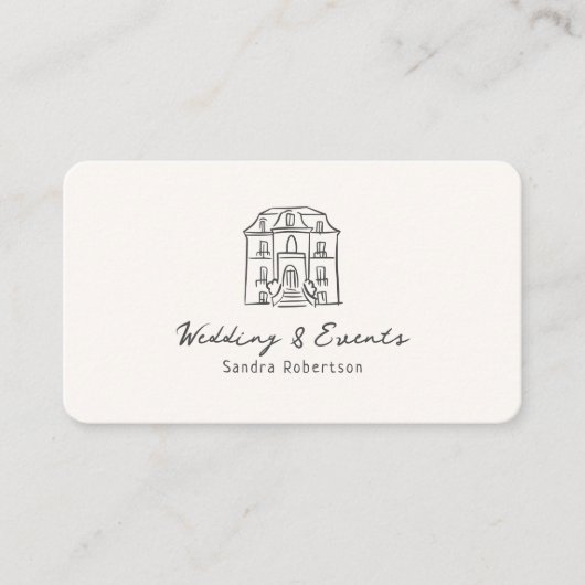 Carte De Visite Whimsical, dessiné à la main, illustratif (Devant)