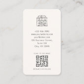 Carte De Visite Whimsical, dessiné à la main, illustratif (Dos)