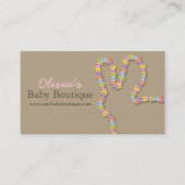 Carte De Visite Whimsical Jigsaw Puzzle Pastel Pink Baby Bunny (Devant)