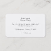 Carte De Visite Whimsical Soft White Parties scintillant Bokeh Chi (Dos)