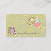 Carte De Visite Whimsical Sweet Rose Fairy Princesse & Étoiles mag (Dos)
