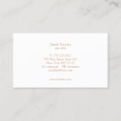 Carte De Visite Whimsical White Parties scintillant Bokeh Elegant (Dos)