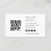 Carte De Visite Whisk Bakery Caterer Business QR Code (Dos)