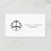 Carte De Visite Whisk Bakery Caterer Business QR Code (Devant)