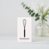 Carte De Visite Whisk Chef & Caterer at the Bakery | Blush & Gold (Debout devant)