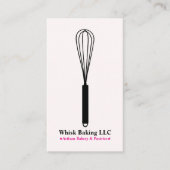 Carte De Visite Whisk Chef & Caterer at the Bakery | Blush & Gold (Devant)