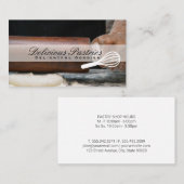 Carte De Visite Whisk | Chef pâtissier | Dur | Épingle (Devant / Derrière)