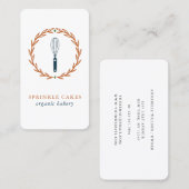 Carte De Visite Whisk de boulangerie  (Devant / Derrière)