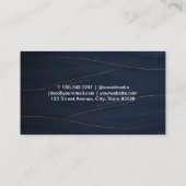 Carte De Visite Whisk d'or | ARRIÈRE - PLAN ABSTRAIT (Dos)