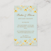 Carte De Visite Whisk d'or & Cupcake, boulangerie Chef traiteur (Dos)