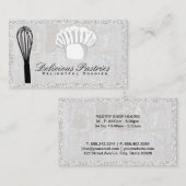 Carte De Visite Whisk et chef Casquette | Marbre (Devant / Derrière)