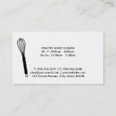 Carte De Visite Whisk III (magenta) | Maître culinaire (Dos)