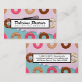 Carte De Visite Whisk | Les beignets | Arrière - plan de givrage (Devant / Derrière)