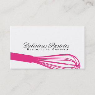 Carte De Visite Whisk (magenta)   Maître culinaire