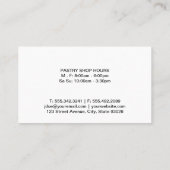 Carte De Visite Whisk (or) | Maître culinaire (Dos)