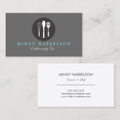 Carte De Visite WHISK SPOON SPATULA LOGO 5 pour boulangerie, Resta (Devant / Derrière)