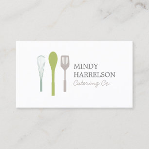 Carte De Visite WHISK SPOON SPATULA LOGO I pour la restauration, C