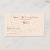 Carte De Visite Whisk Stars Élégant Chef boulangerie (Dos)