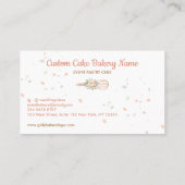 Carte De Visite Whisk Stars Élégante Boulangerie (Dos)