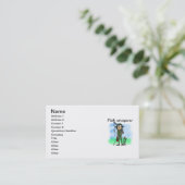 Carte De Visite Whisperer de poissons (Debout devant)