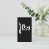Carte De Visite Whisperer d'épine de chiropractie - chiroprakteur (Debout devant)