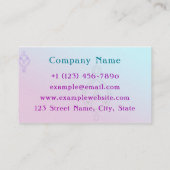 Carte De Visite Whispers violet (Dos)