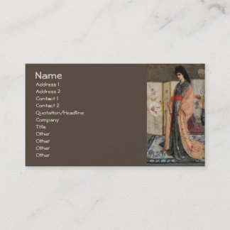 Carte De Visite Whistler, Princesse du Land de Porcelaine