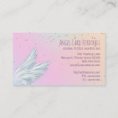 Carte De Visite *~* White Angel Wings Starry Pastel Rainbow (Dos)