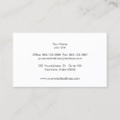 Carte De Visite White Bokeh Parties scintillant Moderne Mode & Bea (Dos)