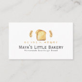 Carte De Visite White Bread Wheat Home Bakery (Devant)
