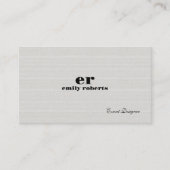 Carte De Visite White Burlap Linen QR Code Business Card (Devant)