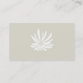 Carte De Visite white flower (Devant)