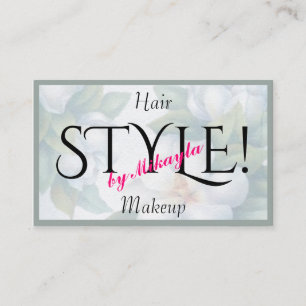 Carte De Visite White Gardenia Beauty Events Design d'intérieur