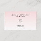 Carte De Visite White Gray Marble with Gold Ribbon (Dos)