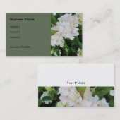 Carte De Visite White Hydrangeas (Devant / Derrière)