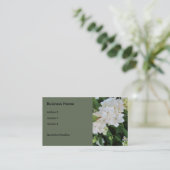 Carte De Visite White Hydrangeas (Debout devant)