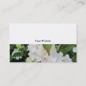 Carte De Visite White Hydrangeas (Dos)