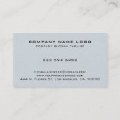 Carte De Visite White Leather Texture Custom Text (Dos)