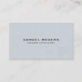 Carte De Visite White Leather Texture Custom Text (Devant)