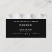 Carte De Visite White leather upholstery (Dos)