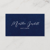Carte De Visite White on Black Signature Event Planner Adaptable (Devant)