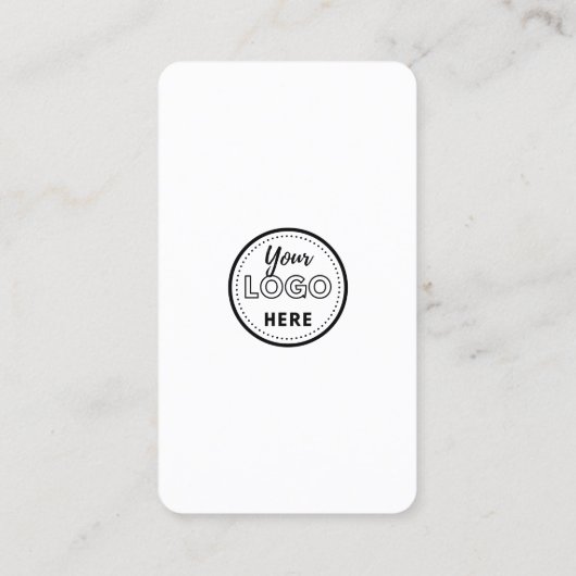 Carte De Visite White Pink Professional QR Code Connexion (Dos)