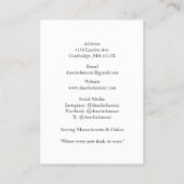 Carte De Visite White QR Code Music Enseignant Guitare acoustique (Dos)