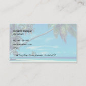 Carte De Visite White Sandy Beach (Dos)